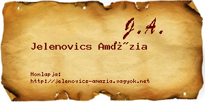 Jelenovics Amázia névjegykártya